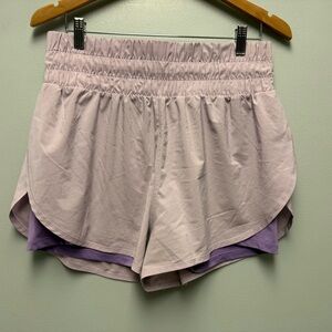 Balance Athletica The Vista Short Logo V1 Lavender High Waisted Athletic